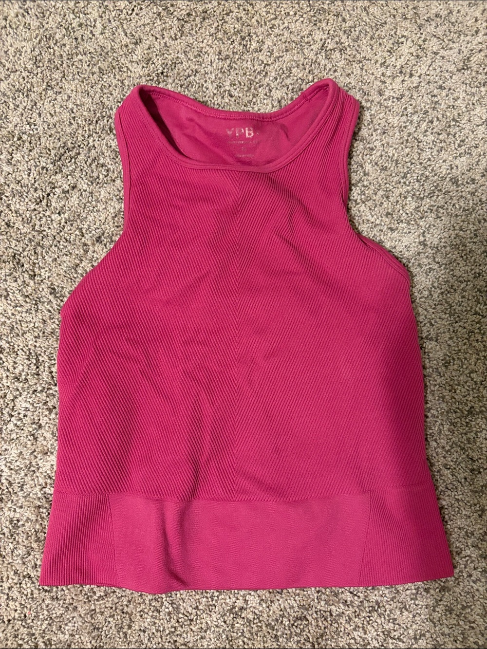 Women’s Ribbed Tank Top - Pink